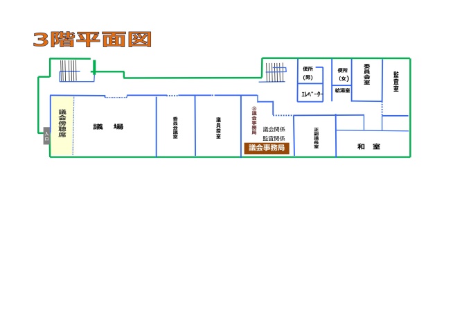 庁舎3階案内図